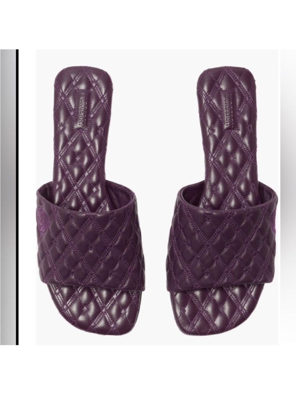 Burberry Quilted Slide Sandal - Picture 3 of 7